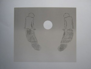 Handprint of Tariq • 50cm x 60cm • Oil Based Monoprint 