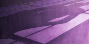 Violet Shadow • 228cm x 91cm • Oil on Canvas