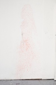 Once there was Blood – Acrylic on Wall, Site Specific Life Size